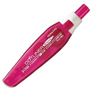 （まとめ） コクヨ テープのり ドットライナーノック 本体 7mm×8m ピンク タ-DM480-07P 1個 【×15セット】