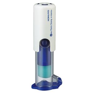（まとめ） コクヨ ビニールパッチホルダー（ワンパッチスタンプ） 本体 ブルー タ-PSM10B 1個 【×15セット】