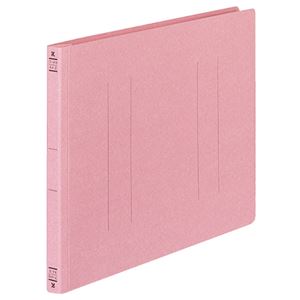 （まとめ） コクヨ フラットファイルV（樹脂製とじ具） A4ヨコ 150枚収容 背幅18mm ピンク フ-V15P 1パック（10冊） 【×5セット】