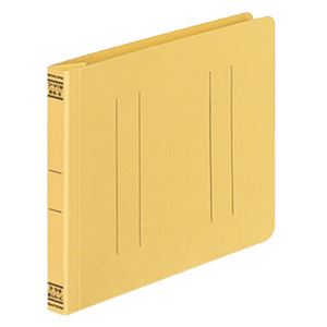 （まとめ） コクヨ フラットファイルV（樹脂製とじ具） B6ヨコ 150枚収容 背幅18mm 黄 フ-V18Y 1パック（10冊） 【×5セット】