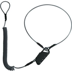 （まとめ） コクヨ モバイルロックキット コイル式ワイヤー採用 3桁ダイヤル式 黒 KK-M1D 1本 【×2セット】
