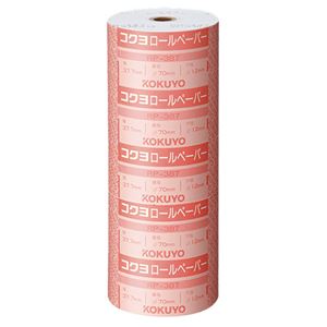 （まとめ） コクヨ ロールペーパー 紙幅37.7mm 直径70mm RP-387 1セット（5個） 【×10セット】