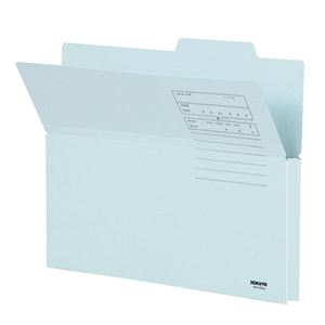 （まとめ） コクヨ 持ち出しフォルダー（カラー） A4 青 A4-CFB 1パック（10冊） 【×4セット】