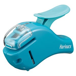 （まとめ） コクヨ 針なしステープラー（ハリナックスコンパクトα） 5枚とじ 青 SLN-MSH305B 1個 【×10セット】