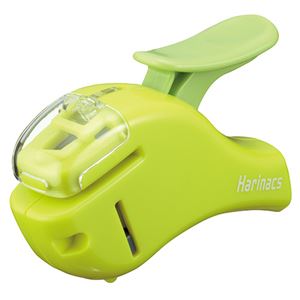 （まとめ） コクヨ 針なしステープラー（ハリナックスコンパクトα） 5枚とじ 緑 SLN-MSH305G 1個 【×10セット】