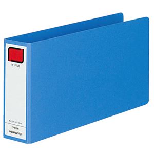 （まとめ） コクヨ 統一伝票用Kファイル B4・1／3ヨコ 2穴 400枚収容 背幅52mm 青 フ-819B 1冊 【×10セット】