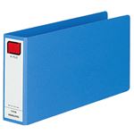 （まとめ） コクヨ 統一伝票用Kファイル B4・1／3ヨコ 2穴 400枚収容 背幅52mm 青 フ-819B 1冊 【×10セット】