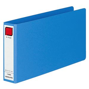 （まとめ） コクヨ 統一伝票用Kファイル B4・1／3ヨコ 300枚収容 背幅42mm 青 フ-809B 1冊 【×10セット】