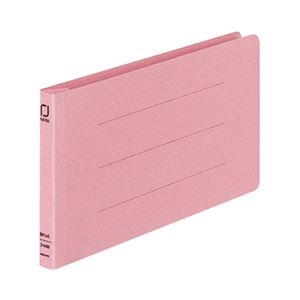 （まとめ） コクヨ 統一伝票用フラットファイル B4 1／3ヨコ 150枚収容 背幅18mm ピンク フ-V49P 1パック（10冊） 【×5セット】
