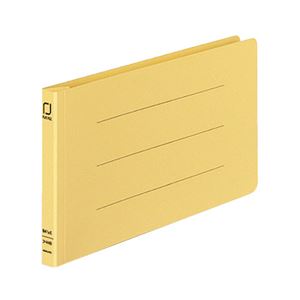 （まとめ） コクヨ 統一伝票用フラットファイル B4 1／3ヨコ 150枚収容 背幅18mm 黄 フ-V49Y 1パック（10冊） 【×5セット】