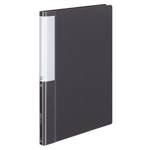 （まとめ） コクヨ 名刺ホルダー（POSITY） 固定式 A4タテ 400名用 ヨコ入れ ダークグレー P3メイ-745DM 1冊 【×10セット】