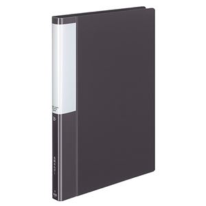 （まとめ） コクヨ 名刺ホルダー（POSITY） 固定式 A4タテ 600名用 ヨコ入れ ダークグレー P3メイ-765DM 1冊 【×5セット】