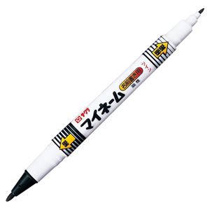 （まとめ） サクラクレパス 油性マーカー マイネームツイン 細字・極細 黒 YKT#49 1本 【×60セット】