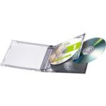 （まとめ） サンワサプライ DVD・CDケース 10mm厚 2枚収納 ブラック FCD-22BKN 1パック（5枚） 【×5セット】