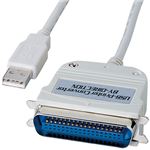 （まとめ） サンワサプライ USBプリンターコンバータケーブル （A）オス-セントロニクス36pinオス 1.8m USB-CVPR 1本 【×2セット】