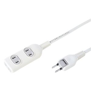 （まとめ） サンワサプライ タップ 2P・3個口 10m TAP-3W10N 1個 【×3セット】