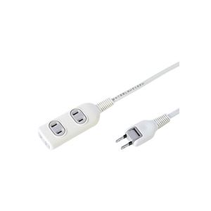 （まとめ） サンワサプライ タップ 2P・3個口 3.0m TAP-3W3N 1個 【×5セット】