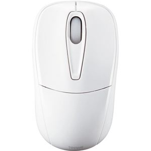 （まとめ） サンワサプライ 静音ワイヤレスマウス 2ボタン ホワイト MA-WH123W 1個 【×2セット】