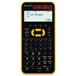 （まとめ） シャープ SHARP スタンダード関数電卓 10桁 ハードケース付 イエロー EL-509M-YX 1台 【×2セット】