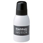 （まとめ） シャチハタ スタンプ台専用補充インキ 40ml 黒 SGN-40-K 1個 【×10セット】