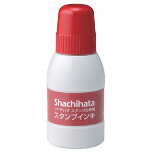 （まとめ） シャチハタ スタンプ台専用補充インキ 40ml 赤 SGN-40-R 1個 【×10セット】