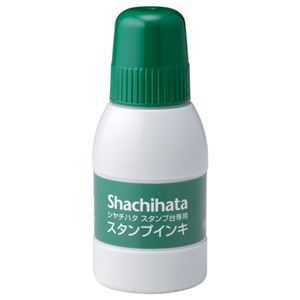 （まとめ） シャチハタ スタンプ台専用補充インキ 40ml 緑 SGN-40-G 1個 【×10セット】