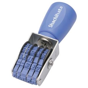 （まとめ） シャチハタ 回転ゴム印 エルゴグリップ 欧文日付 5号 ゴシック体 NFD-5G 1個 【×4セット】
