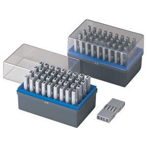 （まとめ） シャチハタ 柄付ゴム印 連結式 アルファベット（セット） ゴシック体 5号 GRA-5G 1セット 【×2セット】