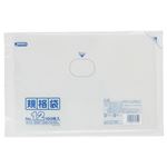 （まとめ） ジャパックス 規格袋 12号 ヨコ230×タテ340×厚み0.03mm K-12 1パック（100枚） 【×15セット】