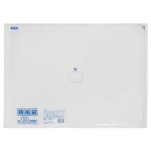 （まとめ） ジャパックス 規格袋 19号 ヨコ400×タテ550×厚み0.03mm K-19 1パック（100枚） 【×5セット】