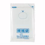 （まとめ） ジャパックス 規格袋 2号 ヨコ80×タテ120×厚み0.03mm K-02 1パック（100枚） 【×60セット】