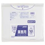 （まとめ） ジャパックス 業務用ダストカート用ゴミ袋 透明 120L DKM93 1パック（10枚） 【×10セット】