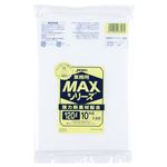 （まとめ） ジャパックス 大型ゴミ袋 MAX 半透明 120L S120 1パック（10枚） 【×10セット】