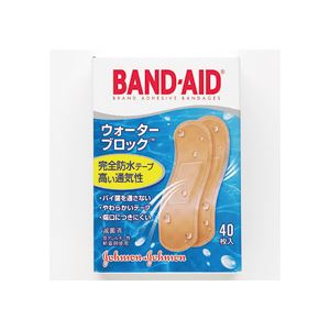 （まとめ） J＆J バンドエイド ウォーターブロック 1箱（40枚） 【×5セット】