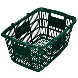 （まとめ） スーパーメイト ショッピングバスケット 33L ダークグリーン CB-33EGG 1個 【×5セット】