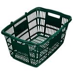 （まとめ） スーパーメイト ショッピングバスケット 33L ダークグリーン CB-33EGG 1個 【×5セット】