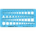 （まとめ） ステッドラー テンプレート 組合せ定規 エッジ付 976 04 1枚 【×5セット】
