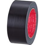 （まとめ） スリオンテック カラー布テープ 50mm×25m 黒 343702BK 1巻 【×15セット】