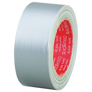 （まとめ） スリオンテック 布粘着テープ No.3390 50mm×25m シルバー No.3390-50SI 1巻 【×10セット】