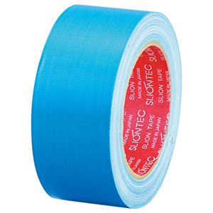 （まとめ） スリオンテック 布粘着テープ No.3390 50mm×25m ライトブルー No.3390-50LB 1巻 【×10セット】