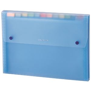 （まとめ） セキセイ ドキュメントファイル A4 13ポケット SSS-1212-10ブルー 1冊 【×15セット】