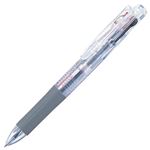 （まとめ） ゼブラ 3色ゲルインクボールペン サラサ3 0.5mm （軸色 透明） J3J2-C 1本 【×15セット】