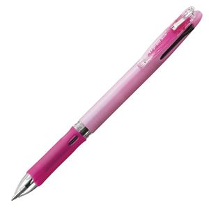（まとめ） ゼブラ 多色油性ボールペン クリップ-オン スリム3C 0.7mm （軸色 パステルピンク） B3A5-WP 1本 【×20セット】