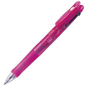 （まとめ） ゼブラ 多色油性ボールペン クリップ-オンG 3C 0.7mm （軸色 ピンク） B3A3-P 1本 【×15セット】