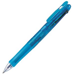 （まとめ） ゼブラ 多色油性ボールペン クリップ-オンG 3C 0.7mm （軸色 ライトブルー） B3A3-LB 1本 【×15セット】