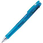 （まとめ） ゼブラ 多色油性ボールペン クリップ-オンG 3C 0.7mm （軸色 ライトブルー） B3A3-LB 1本 【×15セット】