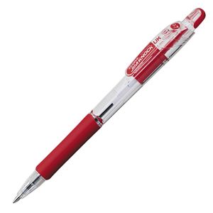 （まとめ） ゼブラ 油性ボールペン ジムノックUK 0.7mm 赤 BN10-R 1本 【×60セット】