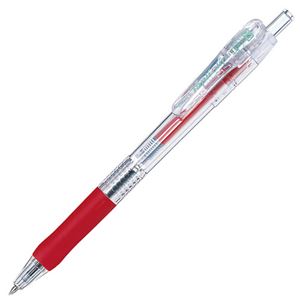 （まとめ） ゼブラ 油性ボールペン タプリクリップ 0.4mm 赤 BNH5-R 1本 【×60セット】