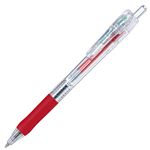 （まとめ） ゼブラ 油性ボールペン タプリクリップ 0.4mm 赤 BNH5-R 1本 【×60セット】