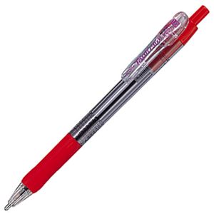 （まとめ） ゼブラ 油性ボールペン タプリクリップ 1.6mm 赤 BNU5-R 1本 【×60セット】